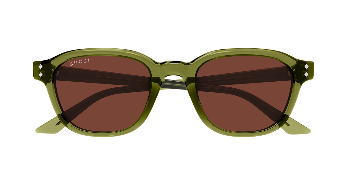 Occhiali da sole gucci gg1892s 004 verde round masculino taglia 50mm - Vista dettagliata