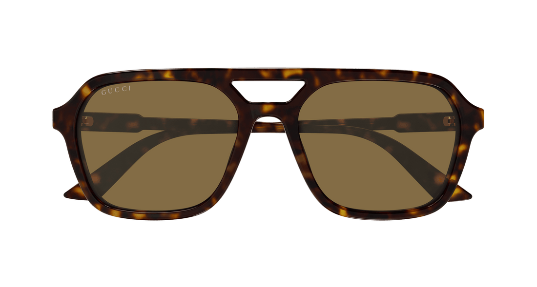 Occhiali da sole gucci gg1823sa 002 havana pilot masculino taglia 57mm - Vista dettagliata