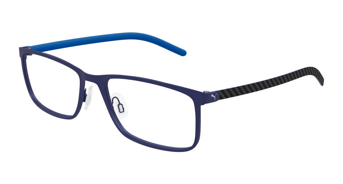 Brillen puma pu0490o 004 azul square masculino größe 58mm - Hauptansicht