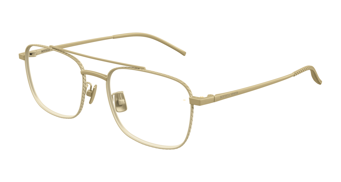 Gafas graduadas bottega veneta bv1425oa 004 bronce rectangular / squared unisex talla 57mm - Vista principal