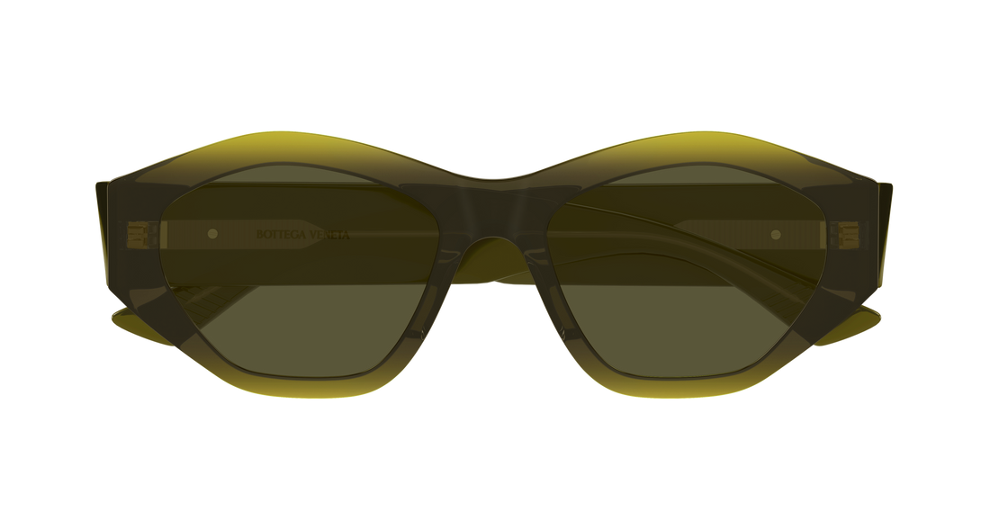Sunglasses bottega veneta bv1408s 003 verde geometric femenino size 53mm - Detailed view