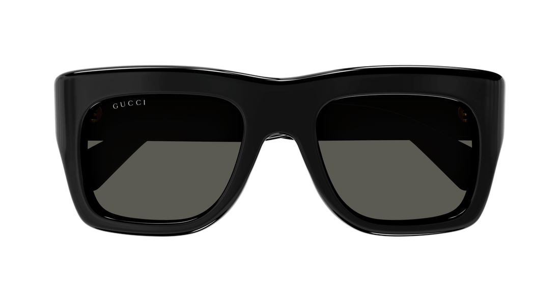 Occhiali da sole gucci gg1811s 001 negro square masculino taglia 52mm - Vista dettagliata