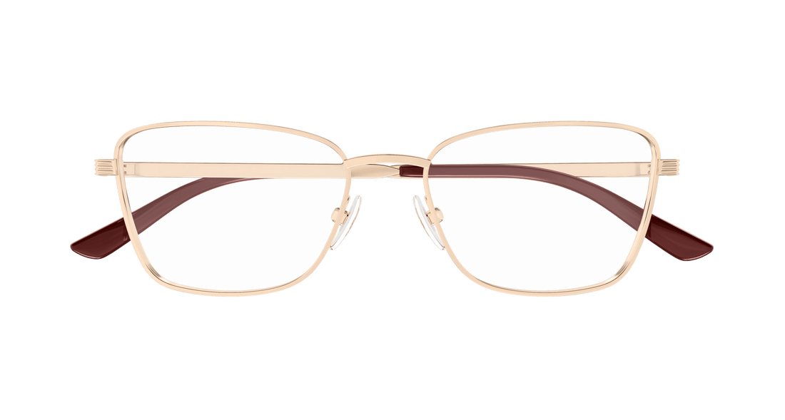 Prescription glasses gucci gg1880o 003 dorado cat eye femenino size 53mm - Detailed view