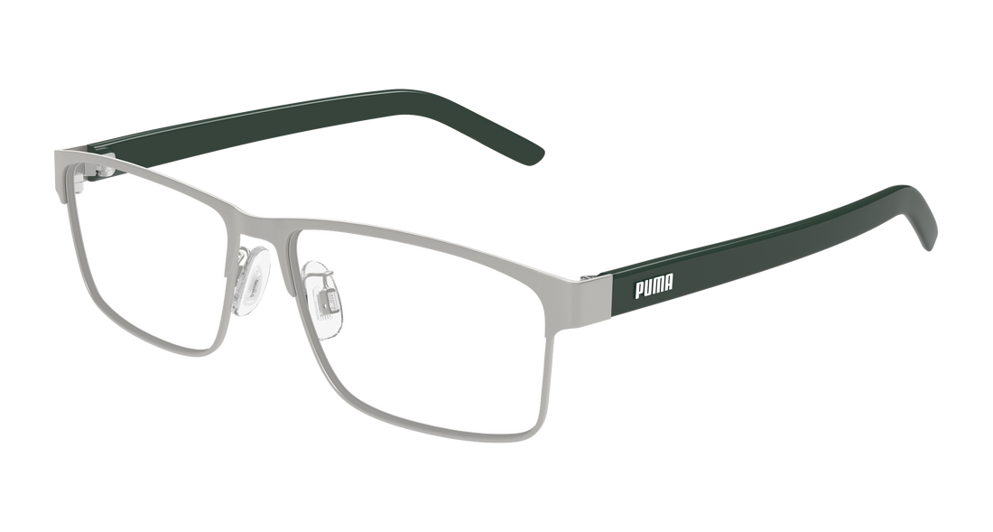 Occhiali da vista puma pu0504oa 004 plateado rectangular / squared unisex taglia 57mm - Vista principale