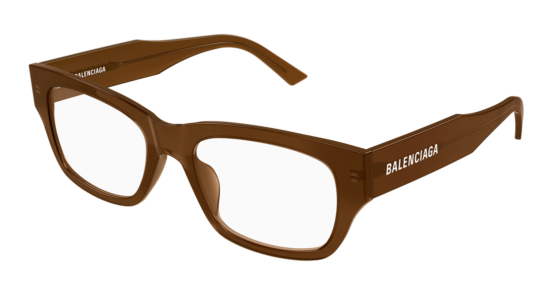 Brillen balenciaga bb0450o 005 marron rectangular / squared masculino maat 54mm - Hoofdaanzicht
