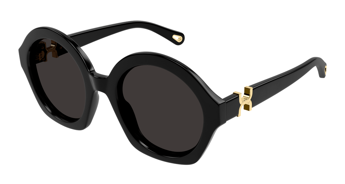 Gafas de sol chloé ch0302s 001 negro round femenino talla 53mm - Vista principal