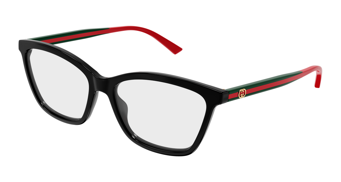 Briller gucci gg1989o 001 negro cat eye femenino størrelse 56mm - Hovedvisning