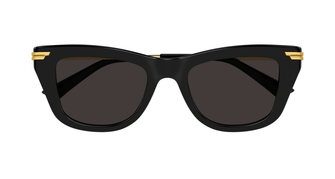 Occhiali da sole bottega veneta bv1369s 001 negro square femenino taglia 50mm - Vista dettagliata