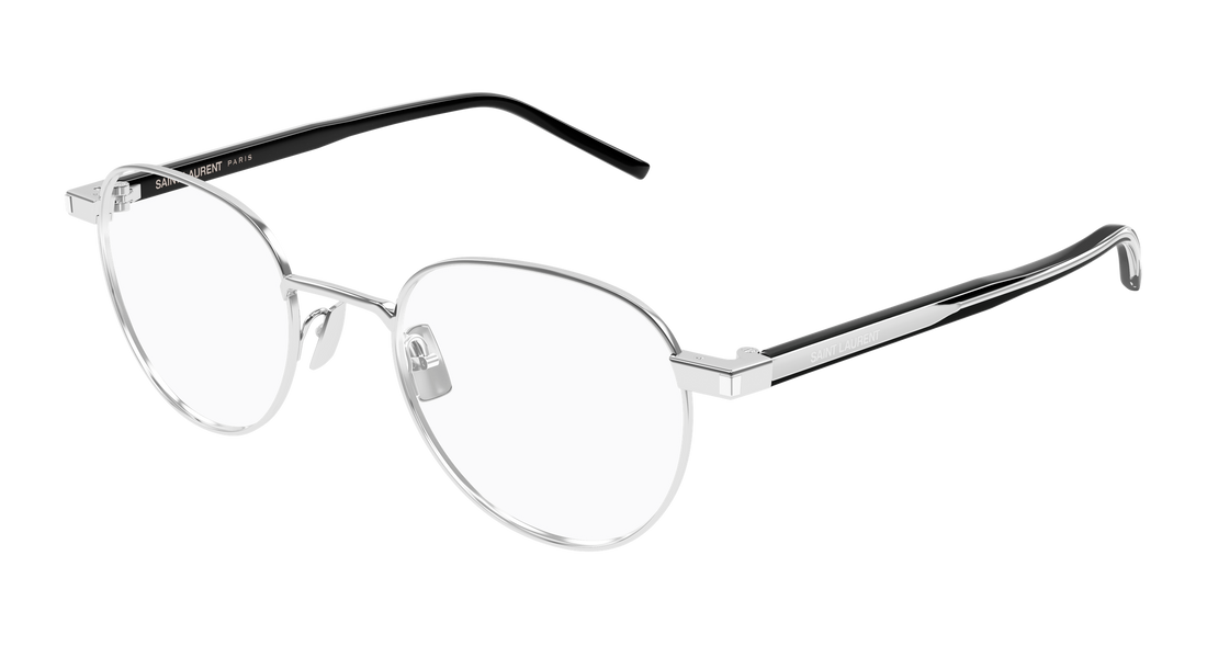 Occhiali da vista saint laurent sl 781 001 plateado round unisex taglia 49mm - Vista principale