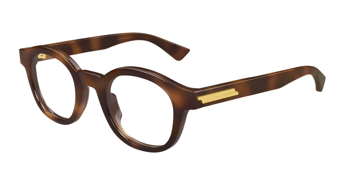 Gafas graduadas bottega veneta bv1413o 005 havana round/oval/panthos masculino talla 46mm - Vista principal