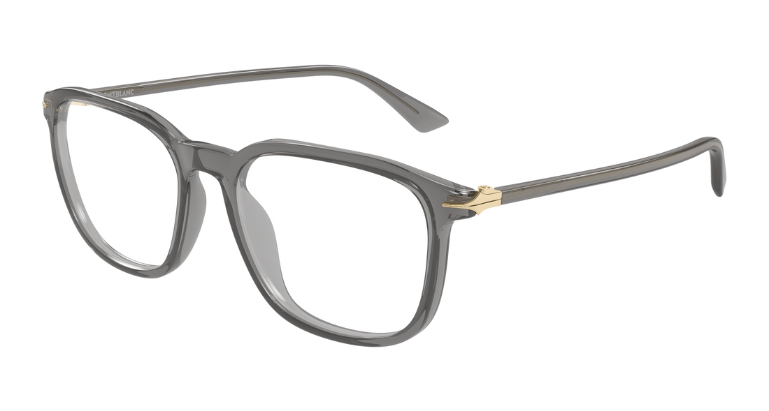 Briller montblanc mb0438o 003 gris rectangular / squared masculino størrelse 53mm - Hovedvisning