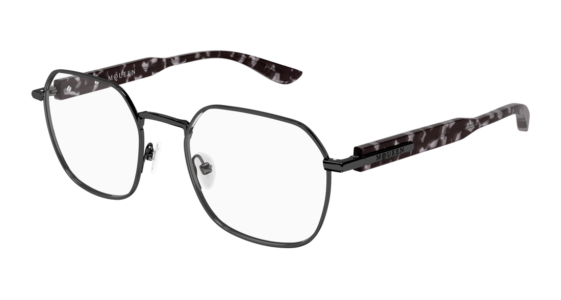 Glasögon alexander mcqueen am0499o 002 rutenio geometric masculino storlek 52mm - Huvudvy