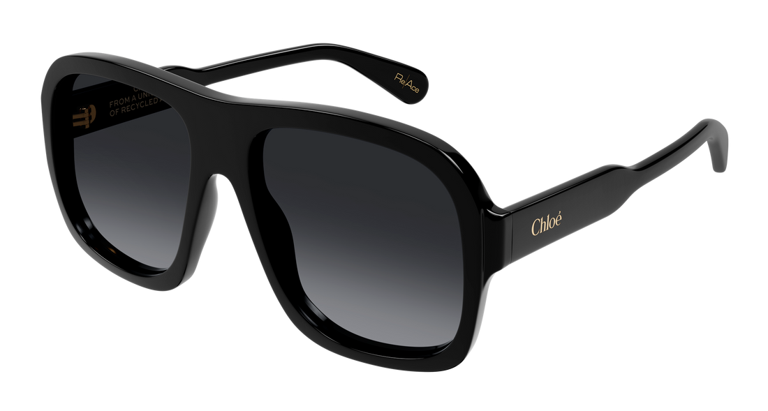 Occhiali da sole chloé ch0331s 001 negro pilot/navigator femenino taglia 58mm - Vista principale