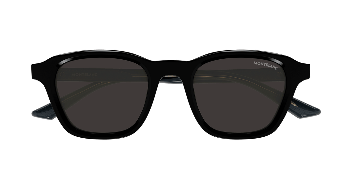 Sonnenbrillen montblanc mb0384s 001 negro round masculino größe 50mm - Detailansicht