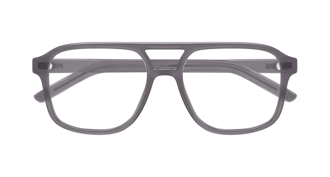 Prescription glasses puma pu0495o 002 gris pilot masculino size 56mm - Detailed view