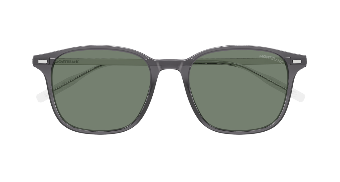 Occhiali da sole montblanc mb0445sa 003 gris rectangular / squared masculino taglia 54mm - Vista dettagliata