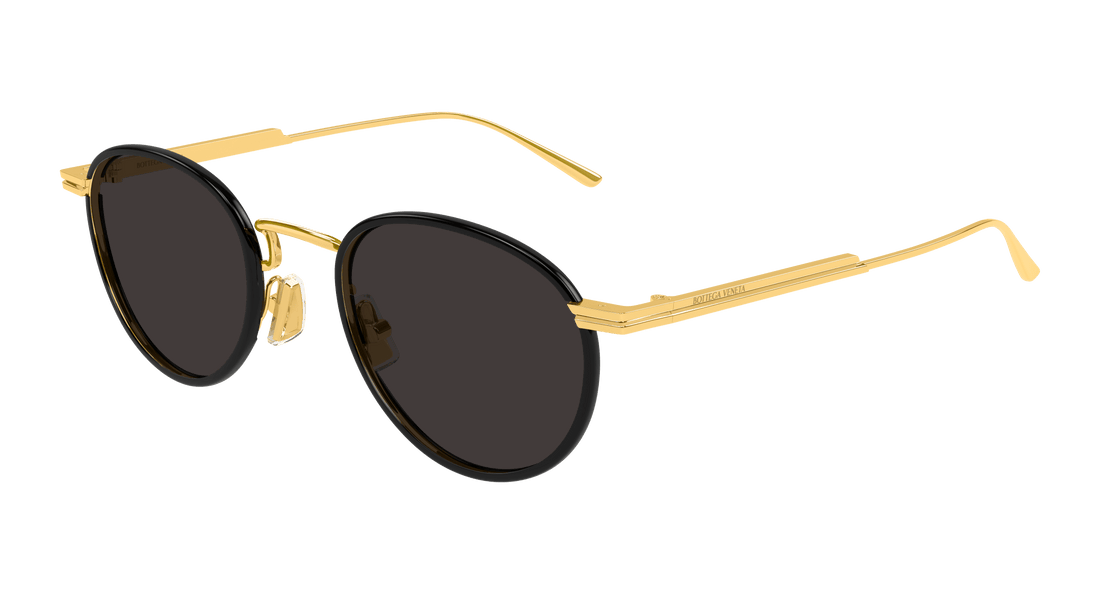 Occhiali da sole bottega veneta bv1389s 001 dorado round masculino taglia 48mm - Vista principale