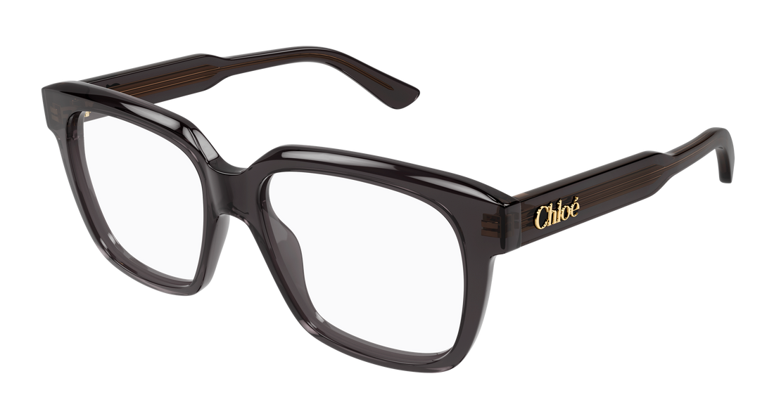 Óculos graduados chloé ch0340o 001 gris geometric femenino tamanho 52mm - Vista principal