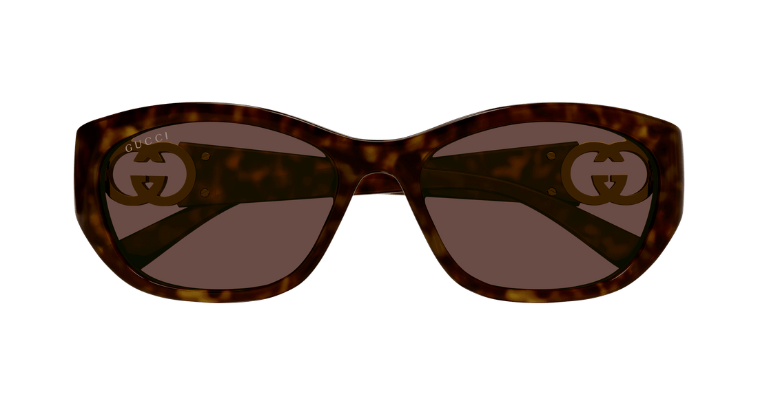 Sonnenbrillen gucci gg1826sk 002 havana round femenino größe 57mm - Detailansicht