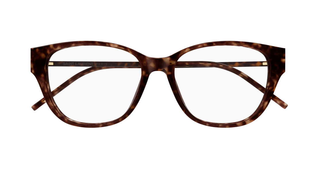 Gafas graduadas saint laurent sl m48o_c/fn 003 havana rectangular / squared femenino talla 54mm - Vista de detalle