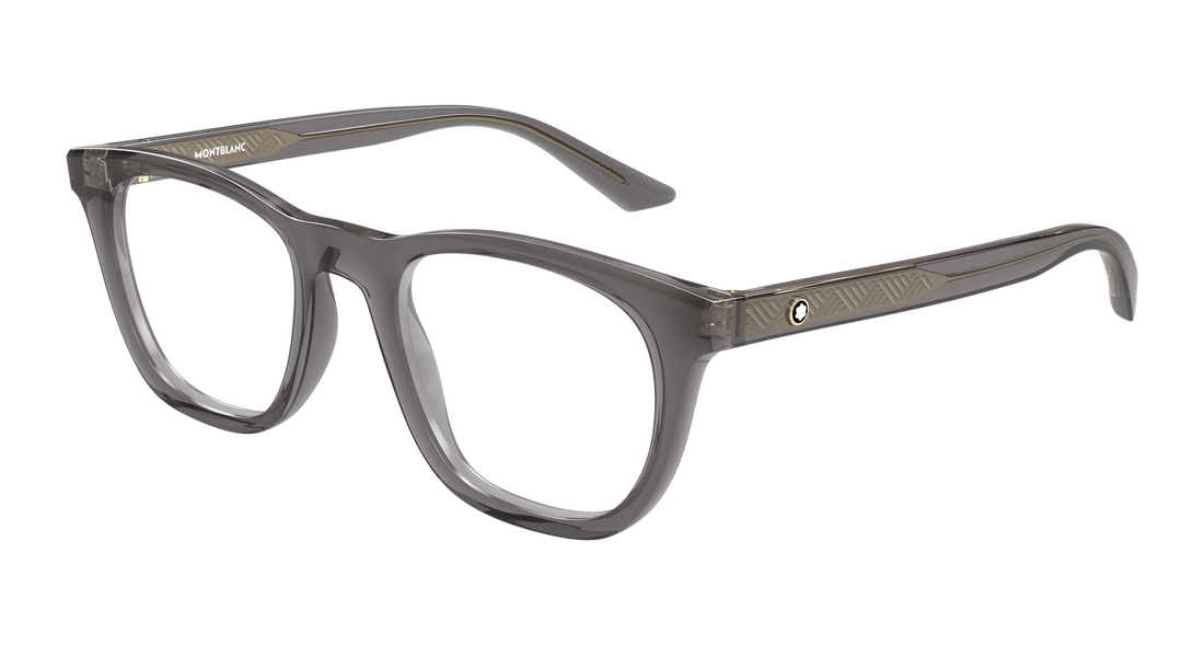 Occhiali da vista montblanc mb0422o 009 gris rectangular / squared masculino taglia 53mm - Vista principale