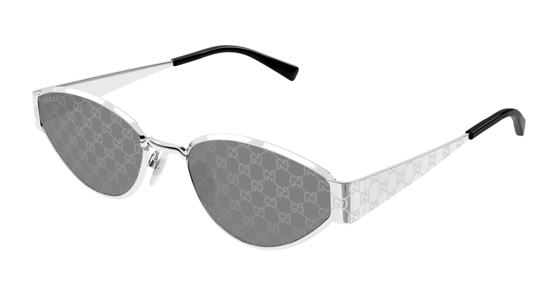 Sunglasses gucci gg1853s 002 plateado geometric femenino size 55mm - Main view