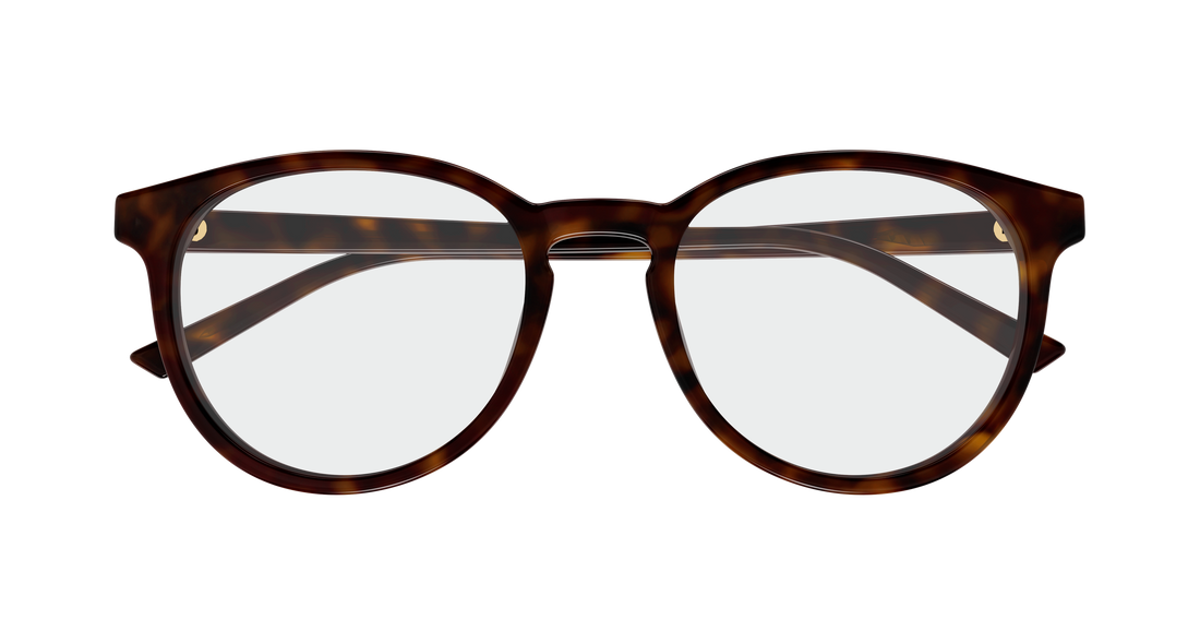 Occhiali da vista gucci gg2005oa 002 havana round/oval/panthos femenino taglia 51mm - Vista dettagliata