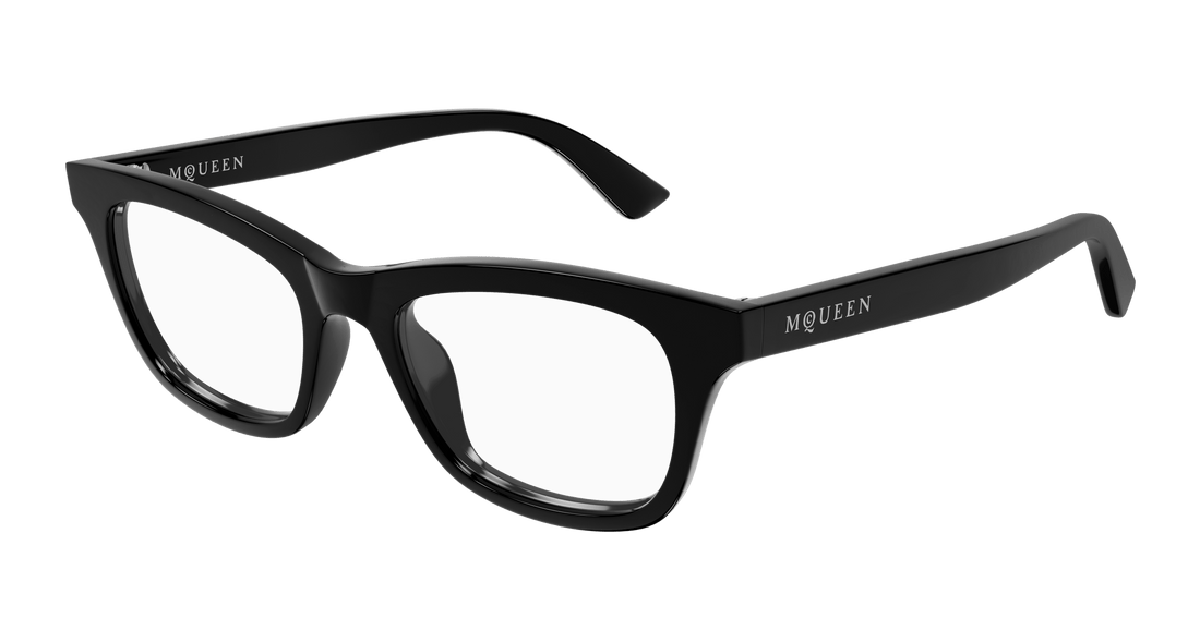 Occhiali da vista alexander mcqueen am0515o 007 negro cat eye femenino taglia 52mm - Vista principale