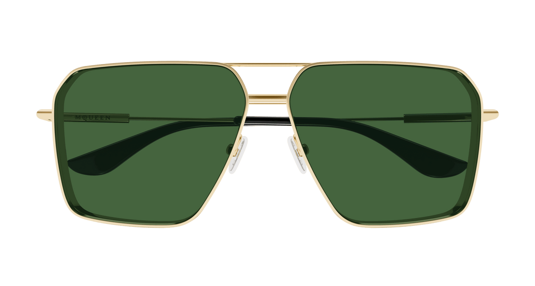 Solglasögon alexander mcqueen am0500s 003 dorado pilot masculino storlek 60mm - Detaljvy