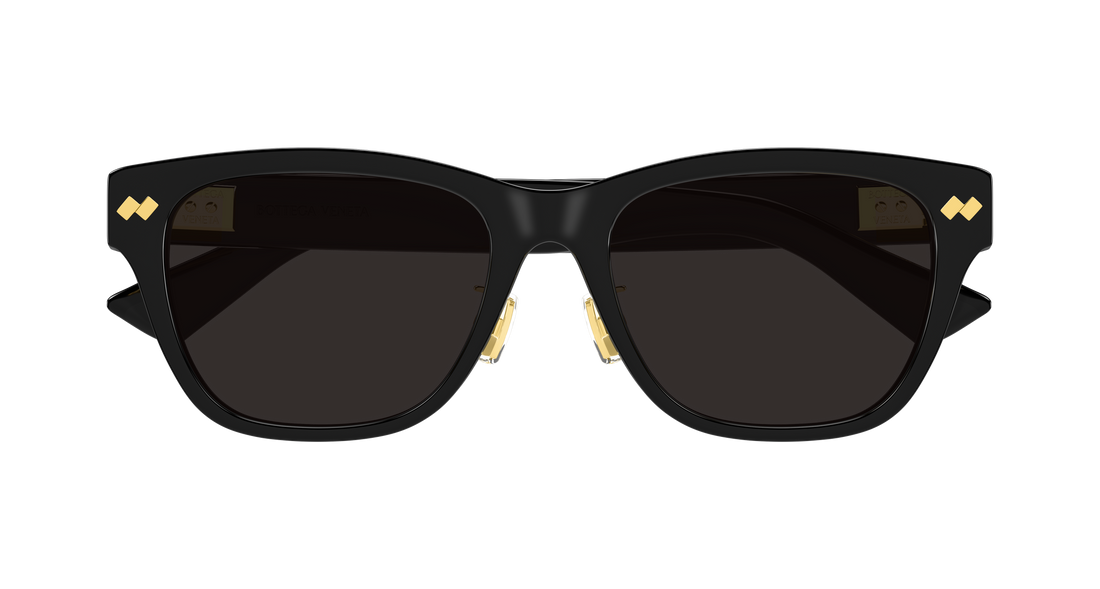 Occhiali da sole bottega veneta bv1402sk 001 negro rectangular / squared unisex taglia 55mm - Vista dettagliata