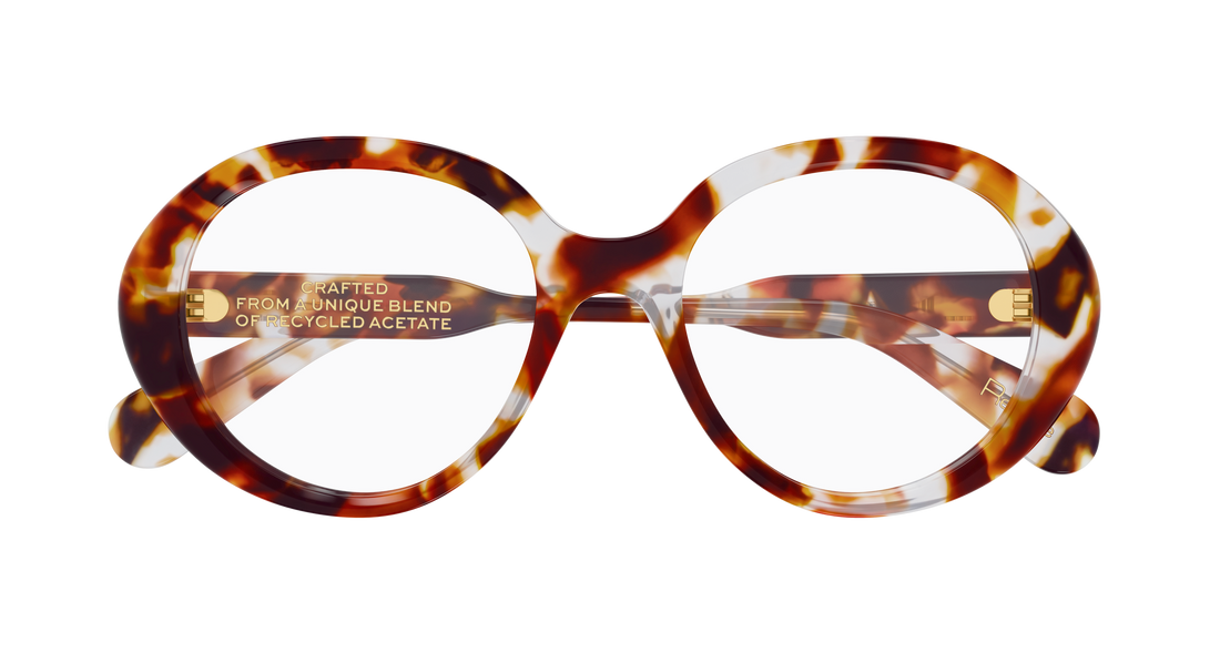 Brillen chloé ch0221o 008 havana round/oval/panthos femenino größe 53mm - Detailansicht