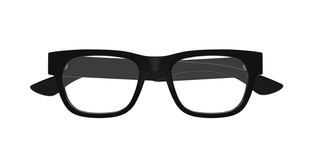 Occhiali da vista alexander mcqueen am0531o 001 negro rectangular / squared masculino taglia 51mm - Vista dettagliata