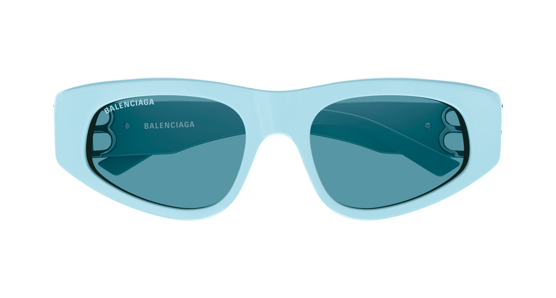 Occhiali da sole balenciaga bb0095s 026 azul cat eye femenino taglia 53mm - Vista dettagliata