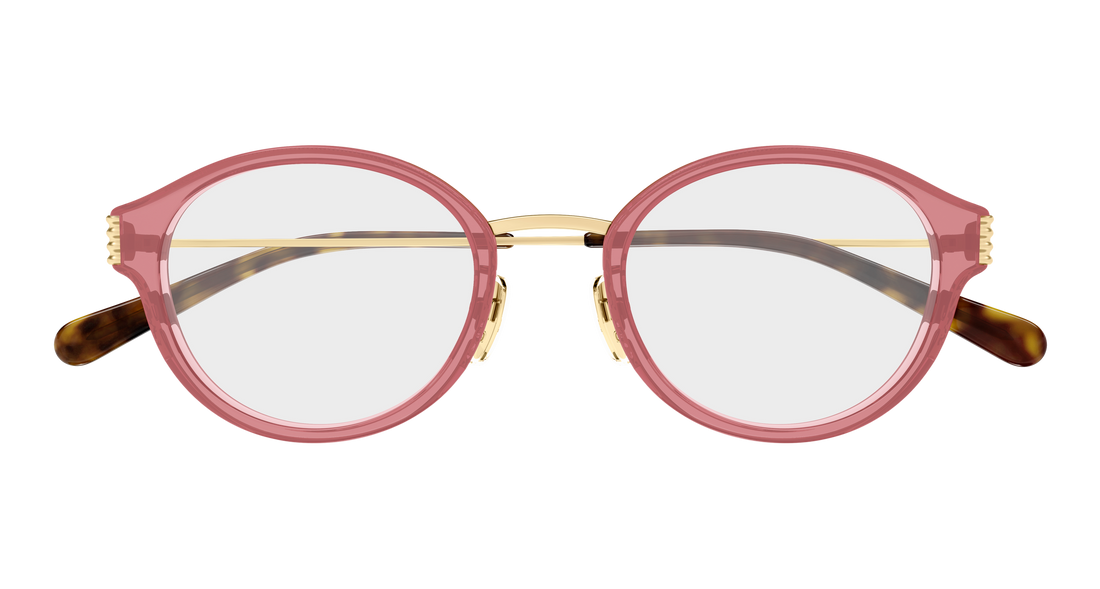 Prescription glasses gucci gg1999oj 003 rojo round/oval/panthos femenino size 49mm - Detailed view