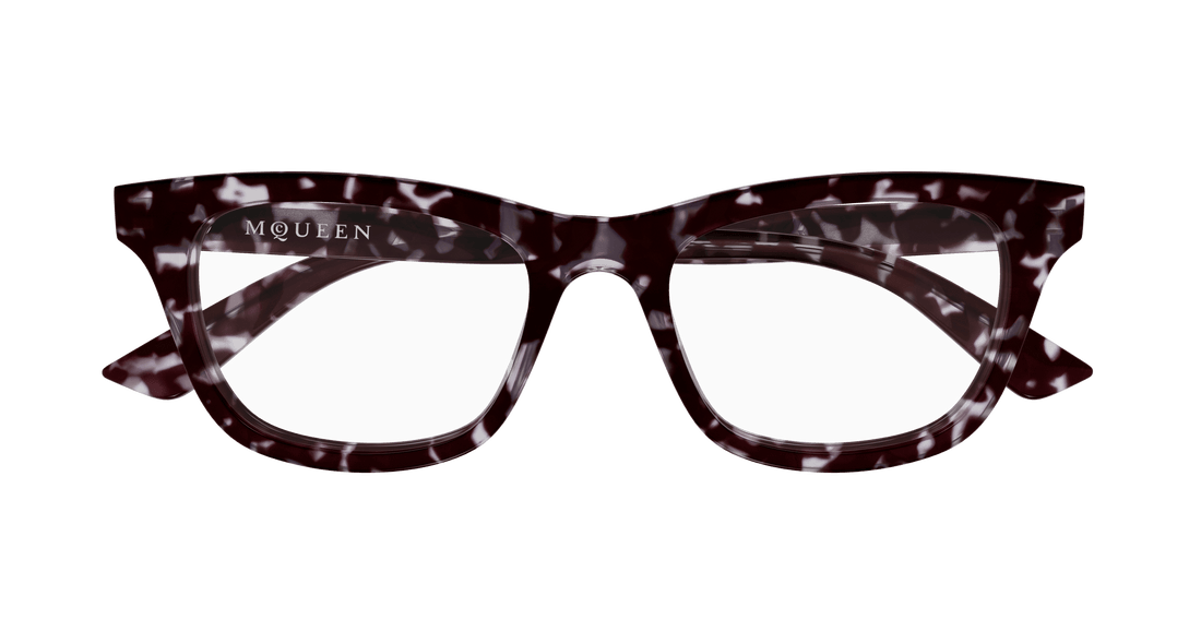 Gafas graduadas alexander mcqueen am0515o 008 havana cat eye femenino talla 52mm - Vista de detalle