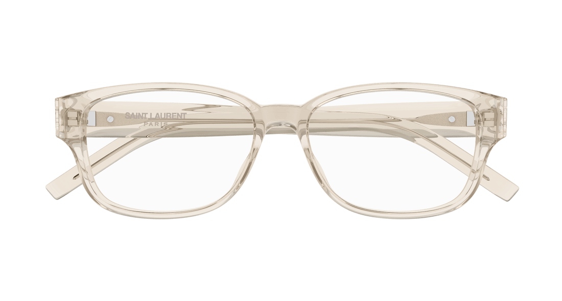 Prescription glasses saint laurent sl m149 008 beige square unisex size 55mm - Detailed view