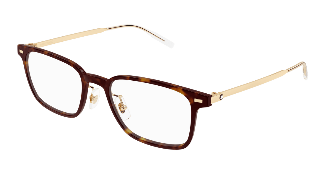 Brillen montblanc mb0394on 007 havana square masculino größe 56mm - Hauptansicht
