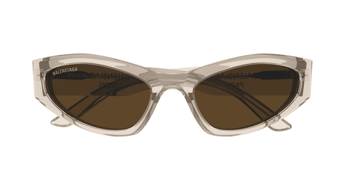 Occhiali da sole balenciaga bb0387s 004 beige geometric femenino taglia 58mm - Vista dettagliata