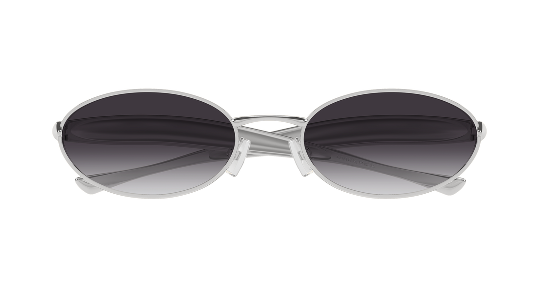 Lunettes de soleil bottega veneta bv1386s 003 plateado round unisex taille 57mm - Vue détaillée
