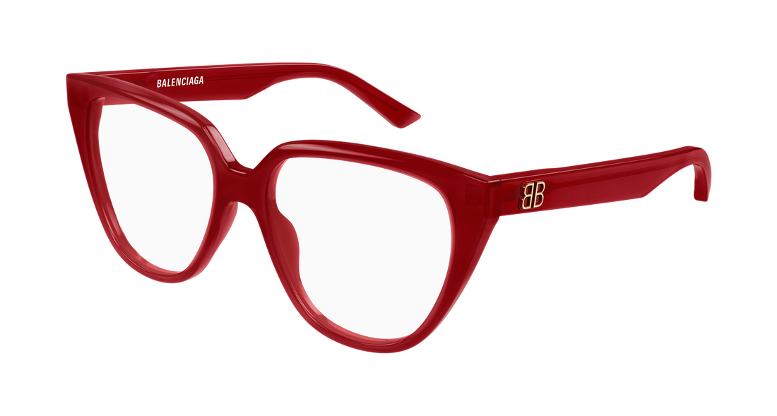 Brillen balenciaga bb0129o 009 rojo cat eye femenino maat 53mm - Hoofdaanzicht