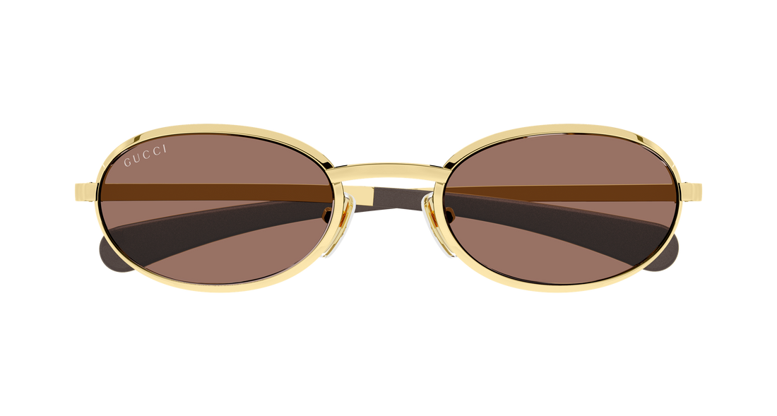 Occhiali da sole gucci gg1942s 003 dorado round/oval/panthos masculino taglia 53mm - Vista dettagliata