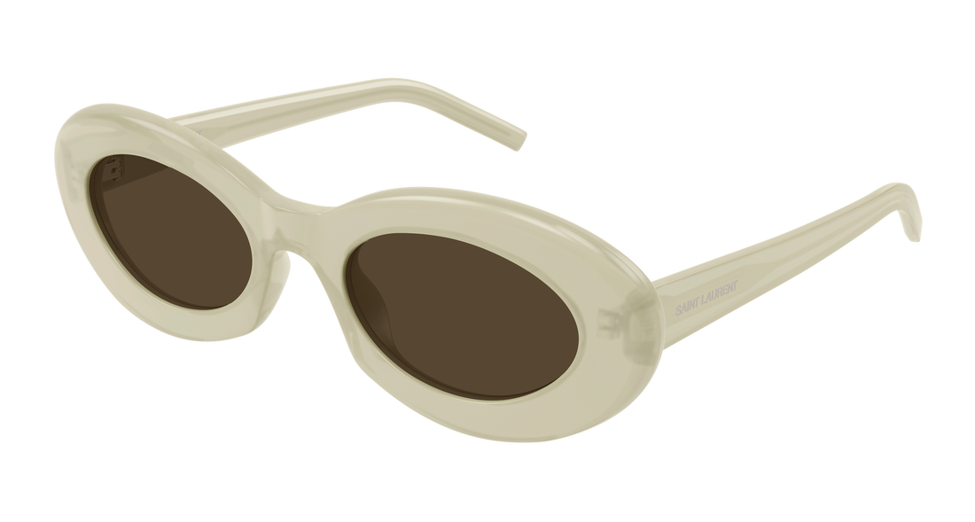 Occhiali da sole saint laurent sl 594 011 beige round/oval/panthos femenino taglia 52mm - Vista principale