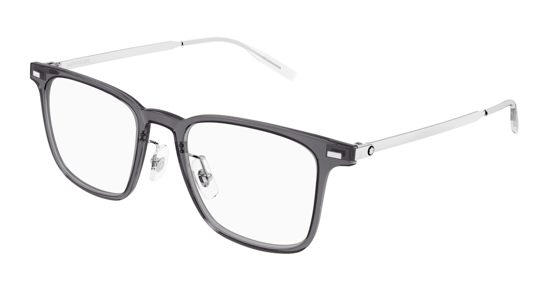 Brillen montblanc mb0395on 004 gris square masculino größe 51mm - Hauptansicht