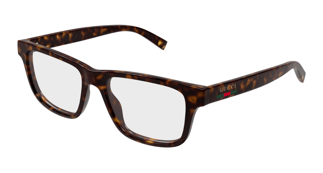 Brillen gucci gg1987o 002 havana rectangular / squared masculino größe 54mm - Hauptansicht