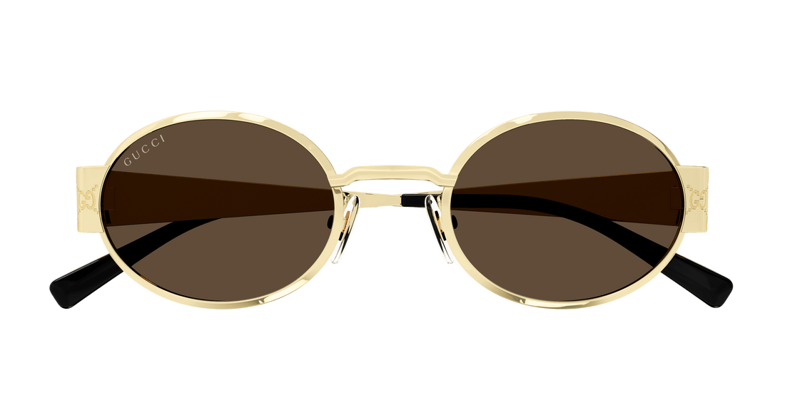 Gafas de sol gucci gg1854s 005 dorado round masculino talla 51mm - Vista de detalle