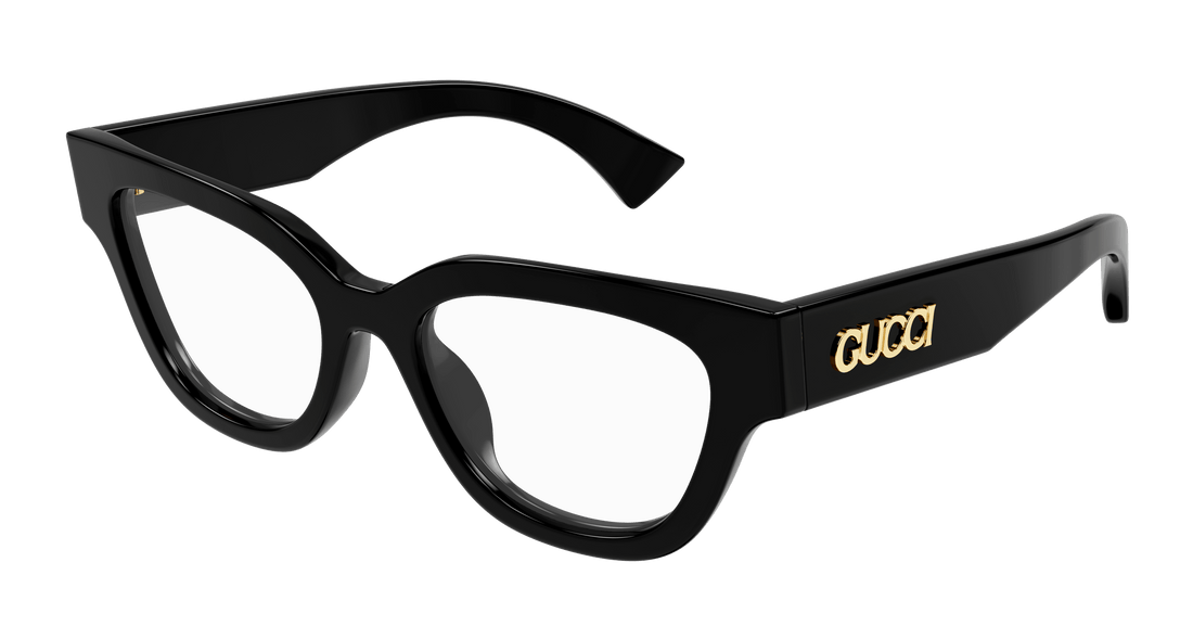 Óculos graduados gucci gg1837o 001 negro butterfly femenino tamanho 51mm - Vista principal