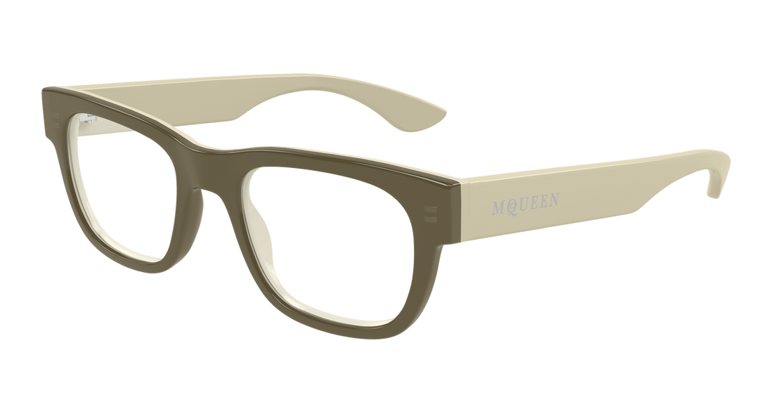 Gafas graduadas alexander mcqueen am0531o 004 marron rectangular / squared masculino talla 51mm - Vista principal