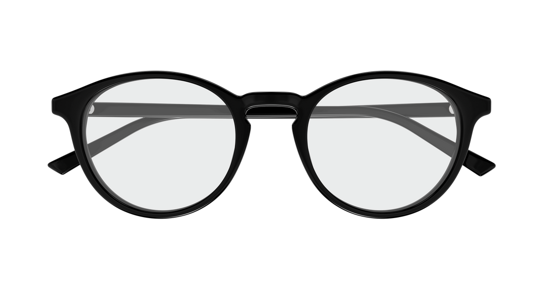 Prescription glasses gucci gg1998o 001 negro round/oval/panthos masculino size 49mm - Detailed view