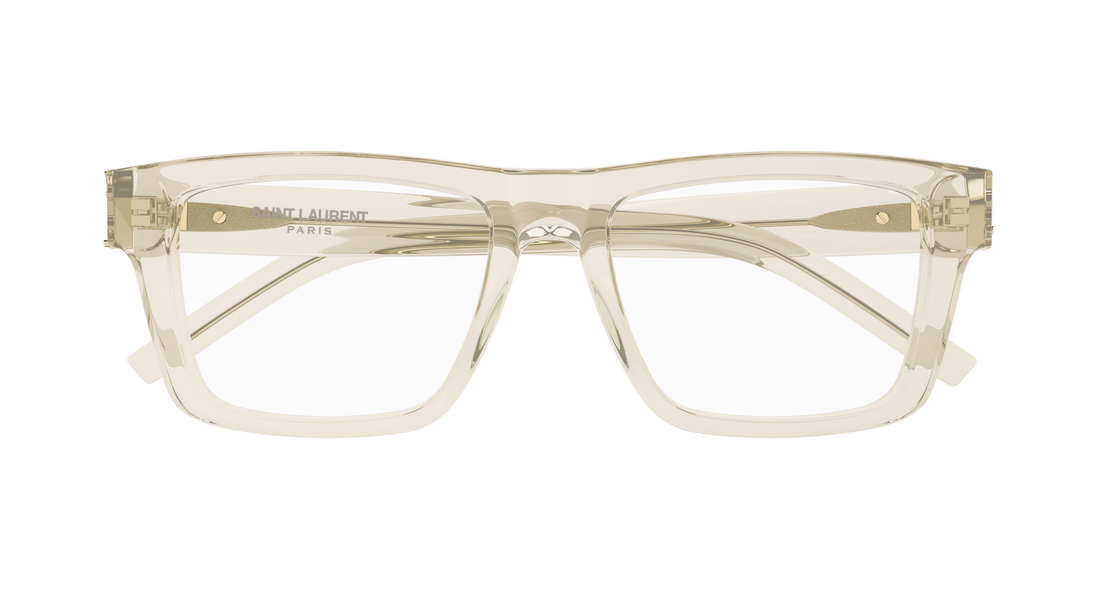 Gafas graduadas saint laurent sl m10_b 004 amarillo rectangular / squared masculino talla 52mm - Vista de detalle