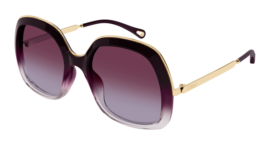 Occhiali da sole chloé ch0327s 007 burdeos rectangular / squared femenino taglia 56mm - Vista principale